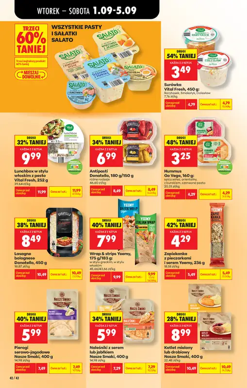 Biedronka - gazetka promocyjna Od wtorku od wtorku 01.09 do soboty 05.09 - strona 48