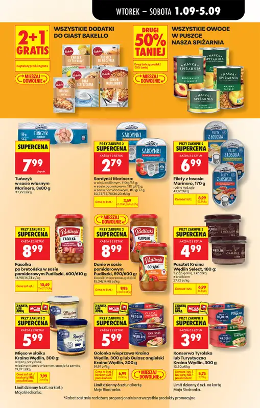 Biedronka - gazetka promocyjna Od wtorku, Z ladą tradycyjną od wtorku 01.09 do soboty 05.09 - strona 51