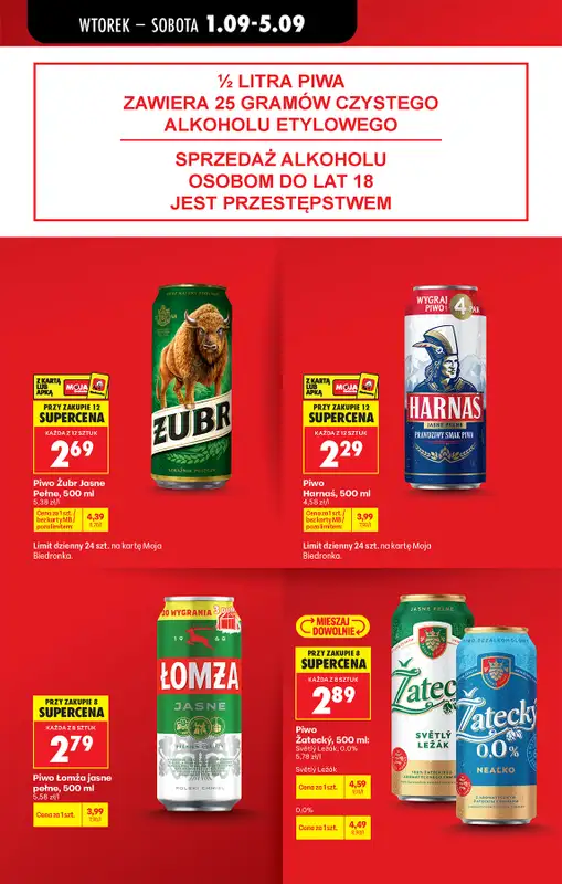 Biedronka - gazetka promocyjna Od wtorku, Z ladą tradycyjną od wtorku 01.09 do soboty 05.09 - strona 13