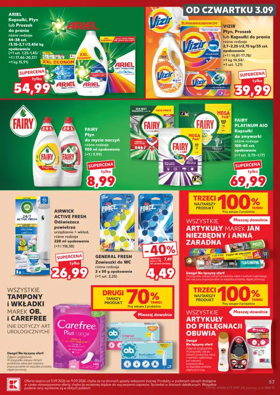 Kaufland - gazetka promocyjna Gazetka Tygodnia od czwartku 03.09 do środy 09.09 - strona 57