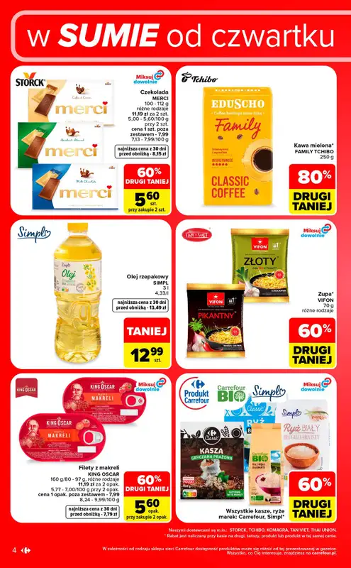 Carrefour Market - gazetka promocyjna W sumie od czwartku weekend okazji od czwartku 03.09 do soboty 05.09 - strona 4