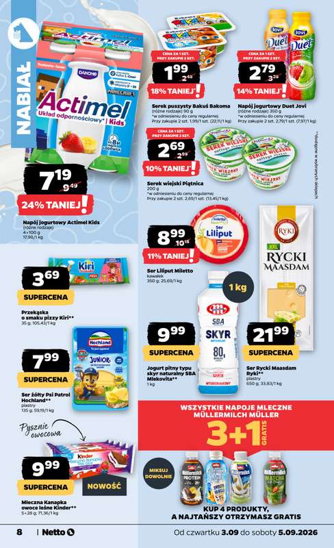Netto - gazetka promocyjna Gazetka Spożywcza od czwartku 03.09 do soboty 05.09 - strona 8
