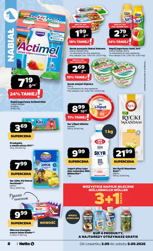 Netto - gazetka promocyjna Gazetka Spożywcza od czwartku 03.09 do soboty 05.09 - strona 8