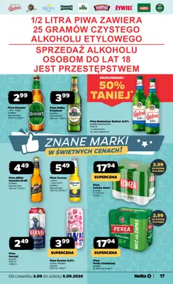 Netto - gazetka promocyjna Gazetka Spożywcza od czwartku 03.09 do soboty 05.09 - strona 17