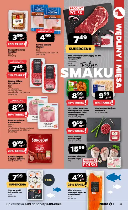 Netto - gazetka promocyjna Gazetka Spożywcza od czwartku 03.09 do soboty 05.09 - strona 3