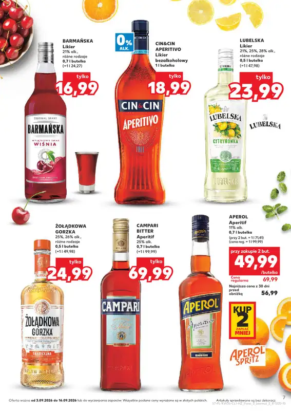 Kaufland - gazetka promocyjna Barek Kauflandu  do środy 16.09 - strona 7