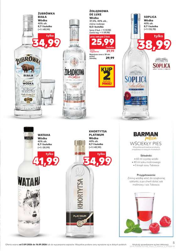 Kaufland - gazetka promocyjna Barek Kauflandu  do środy 16.09 - strona 5