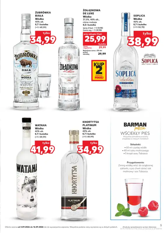Kaufland - gazetka promocyjna Barek Kauflandu  do środy 16.09 - strona 5