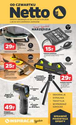 Netto - gazetka promocyjna Inspiracje tygodnia - Narzędzia  do środy 09.09