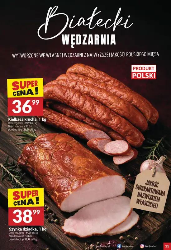 Twój Market - gazetka promocyjna Gazetka od środy 02.09 do wtorku 08.09 - strona 33