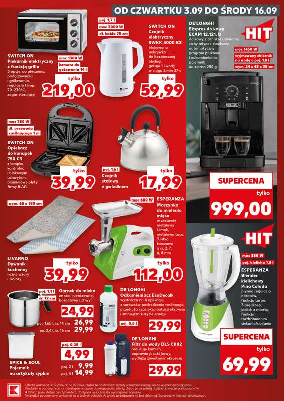 Kaufland - gazetka promocyjna Oferta Kaufland - Non food od czwartku 03.09 do środy 16.09 - strona 13