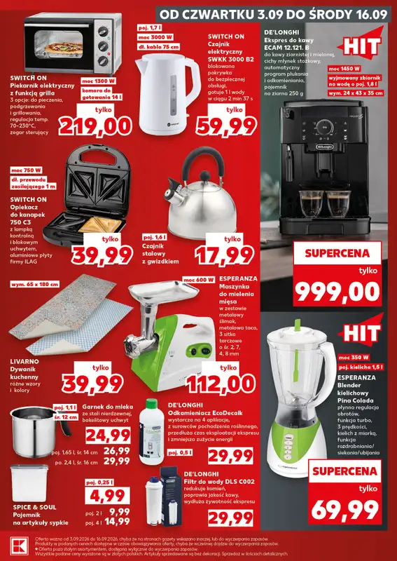 Kaufland - gazetka promocyjna Oferta Kaufland - Non food od czwartku 03.09 do środy 16.09 - strona 13