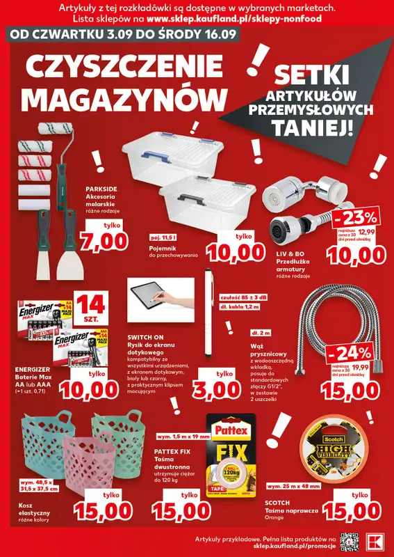 Kaufland - gazetka promocyjna Oferta Kaufland - Non food od czwartku 03.09 do środy 16.09 - strona 10