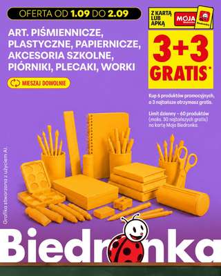Biedronka - gazetka promocyjna Biedronkowe oszczędności od wtorku od wtorku 01.09 do soboty 05.09