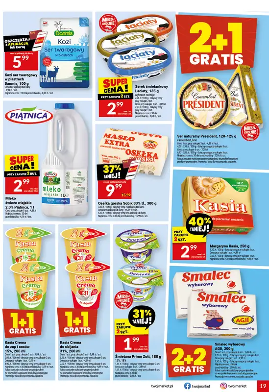 Twój Market - gazetka promocyjna Gazetka od środy 02.09 do wtorku 08.09 - strona 19