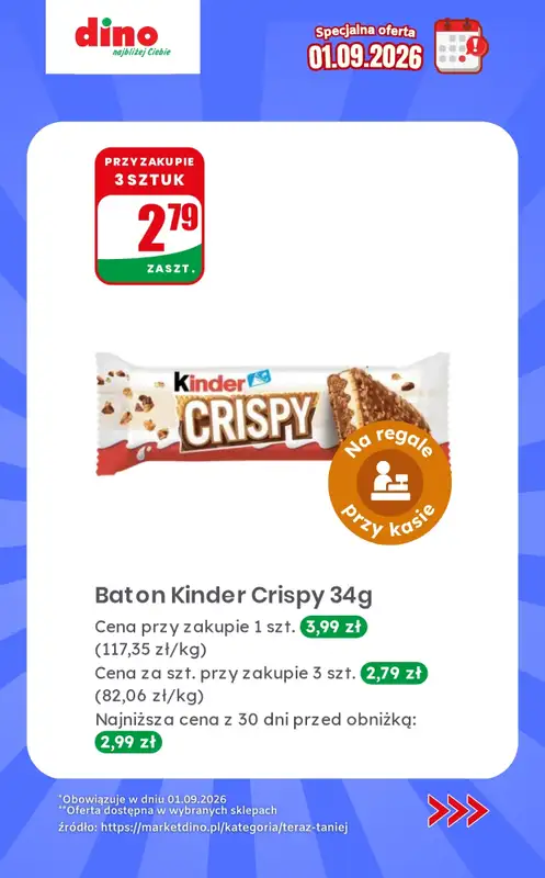 Dino - gazetka promocyjna Specjalna oferta na 01.09.2026 - promocje spoza gazetki od wtorku 01.09 do wtorku 01.09 - strona 7