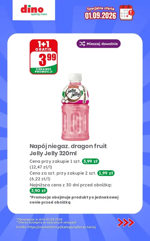 Dino - gazetka promocyjna Specjalna oferta na 01.09.2026 - promocje spoza gazetki od wtorku 01.09 do wtorku 01.09 - strona 4