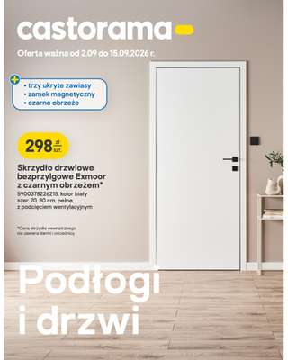 Castorama - gazetka promocyjna Podłogi i drzwi od środy 02.09 do wtorku 15.09