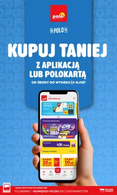 POLOmarket - gazetka promocyjna Kupuj taniej z aplikacją lub polokartą od środy 02.09 do wtorku 08.09