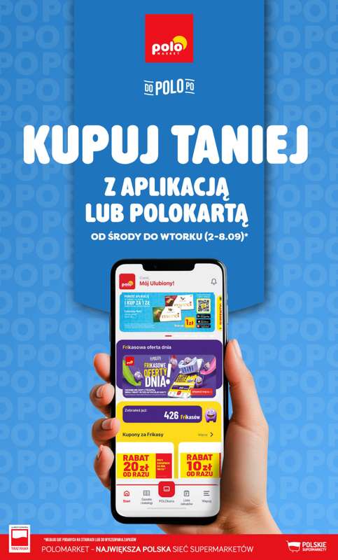 POLOmarket - gazetka promocyjna Kupuj taniej z aplikacją lub polokartą od środy 02.09 do wtorku 08.09