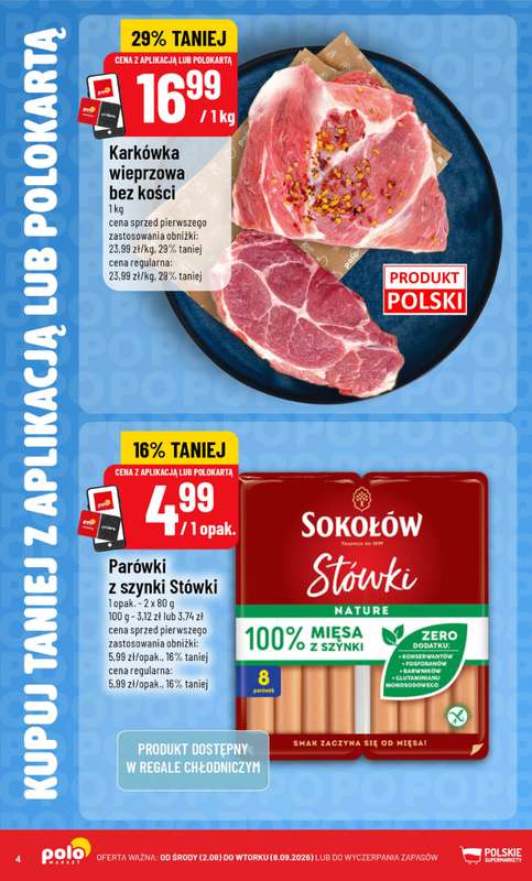 POLOmarket - gazetka promocyjna Kupuj taniej z aplikacją lub polokartą od środy 02.09 do wtorku 08.09 - strona 4