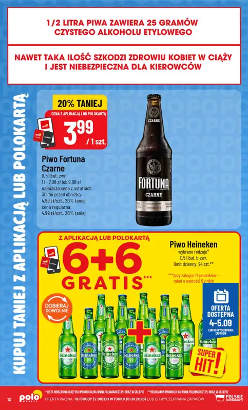 POLOmarket - gazetka promocyjna Kupuj taniej z aplikacją lub polokartą od środy 02.09 do wtorku 08.09 - strona 10
