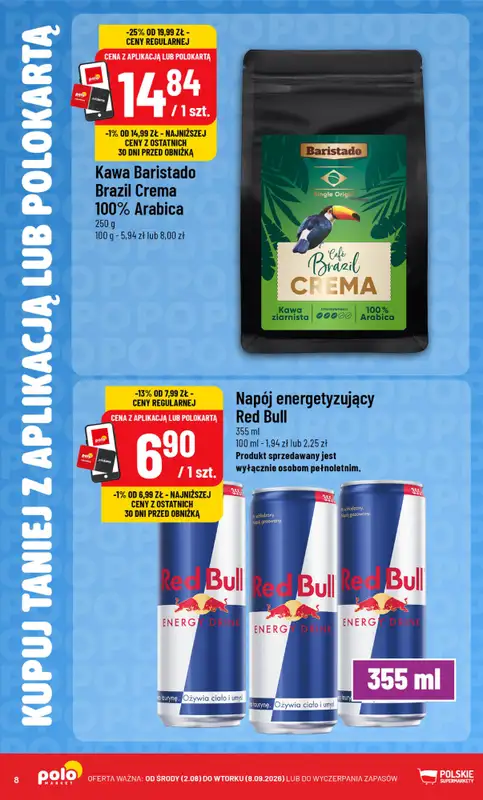 POLOmarket - gazetka promocyjna Kupuj taniej z aplikacją lub polokartą od środy 02.09 do wtorku 08.09 - strona 8