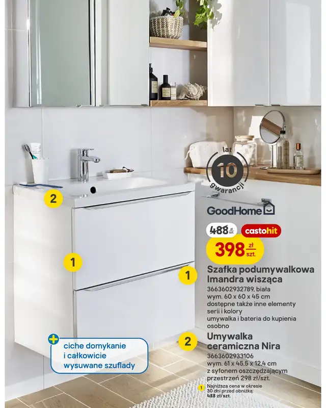 Castorama - gazetka promocyjna Kuchnia i łazienka od środy 02.09 do wtorku 15.09 - strona 10
