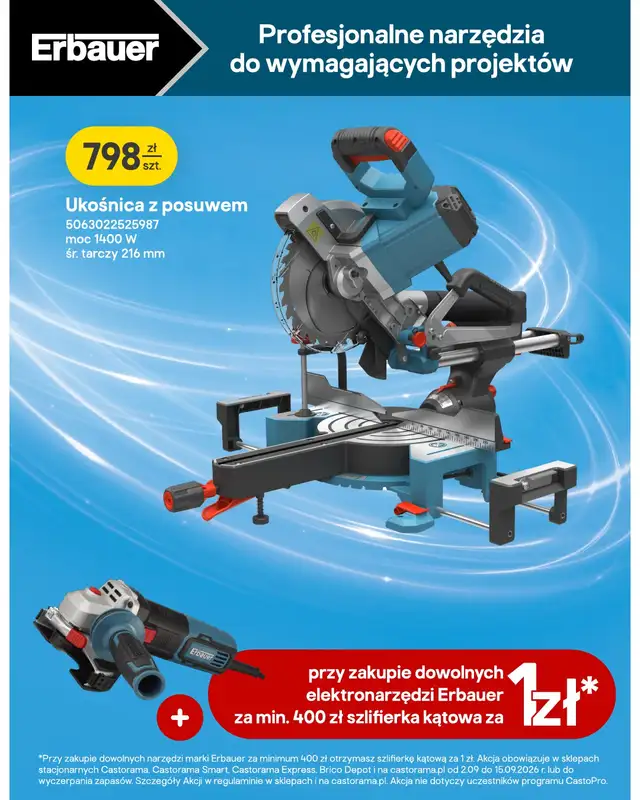Castorama - gazetka promocyjna Elektronarzędzia od środy 02.09 do wtorku 15.09 - strona 11