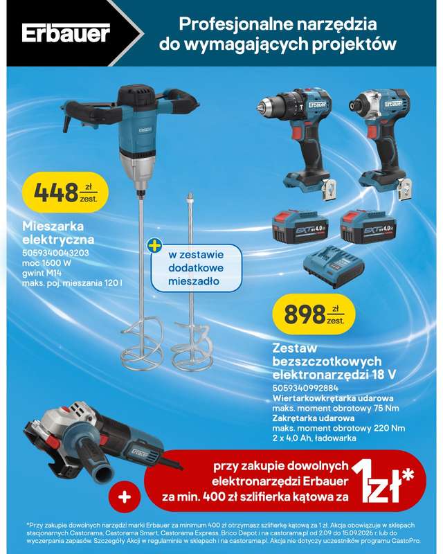 Castorama - gazetka promocyjna Elektronarzędzia od środy 02.09 do wtorku 15.09 - strona 10