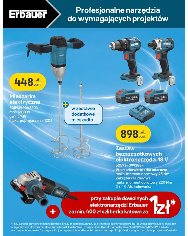 Castorama - gazetka promocyjna Elektronarzędzia od środy 02.09 do wtorku 15.09 - strona 10