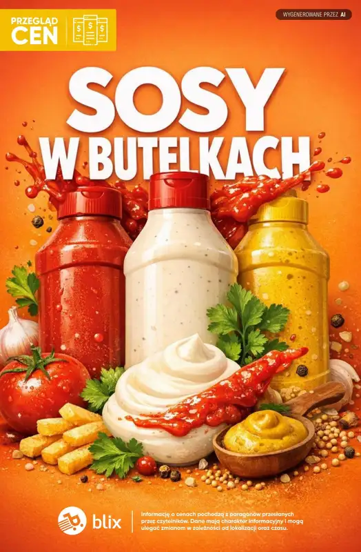 Biedronka - gazetka promocyjna Majonezy, ketchupy i sosy w butelkach - przegląd cen  