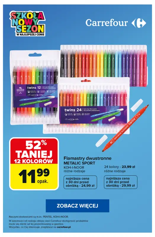 Carrefour - gazetka promocyjna Najlepsze promocje DLA UCZNIA! od wtorku 01.09 do poniedziałku 07.09 - strona 9