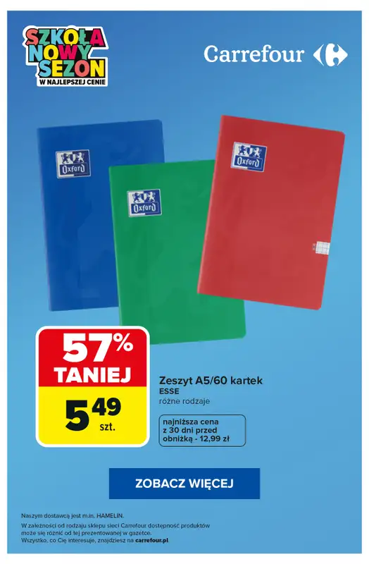 Carrefour - gazetka promocyjna Najlepsze promocje DLA UCZNIA! od wtorku 01.09 do poniedziałku 07.09 - strona 3