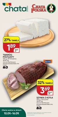 Chata Polska - gazetka promocyjna Oferta tygodnia 10-16.09  do środy 16.09