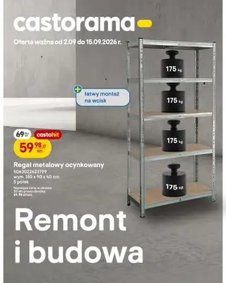 Castorama - gazetka promocyjna Remont i budowa od środy 02.09 do wtorku 15.09