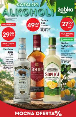 Żabka - gazetka promocyjna Katalog alkoholowy od środy 02.09 do wtorku 15.09