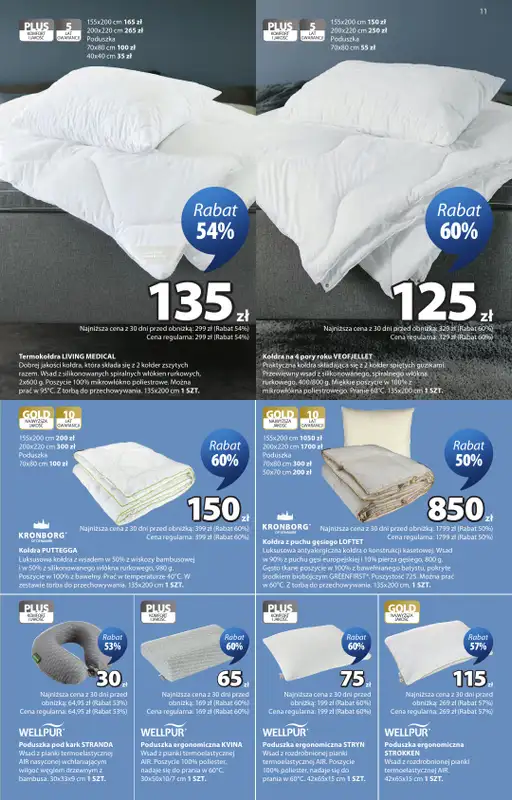 Jysk - gazetka promocyjna Świetna oferta dla domu. Rabat do 60% od środy 09.09 do niedzieli 27.09 - strona 11