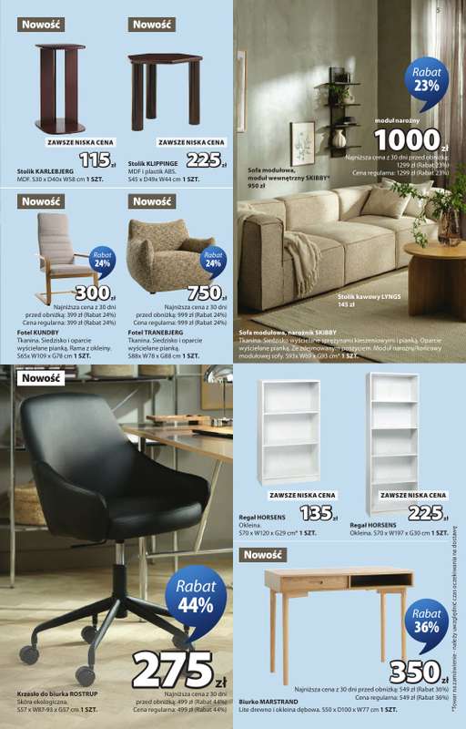 Jysk - gazetka promocyjna Świetna oferta dla domu. Rabat do 60% od środy 09.09 do niedzieli 27.09 - strona 5