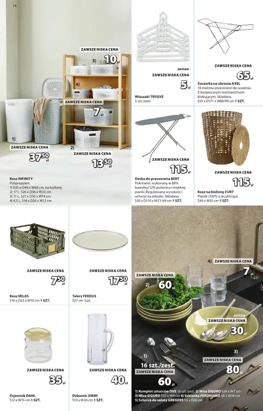 Jysk - gazetka promocyjna Świetna oferta dla domu. Rabat do 60% od środy 09.09 do niedzieli 27.09 - strona 14