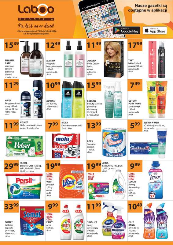 Drogerie Laboo - gazetka promocyjna Gazetka od poniedziałku 07.09 do środy 30.09