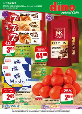 Dino - gazetka promocyjna Gazetka 36 / 2026 od środy 02.09 do wtorku 08.09