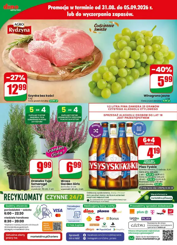 Dino - gazetka promocyjna Gazetka 36 / 2026 od środy 02.09 do wtorku 08.09 - strona 80