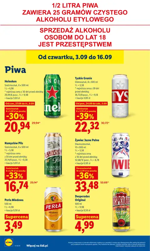 Lidl - gazetka promocyjna Oferta od czwartku od czwartku 03.09 do soboty 05.09 - strona 70