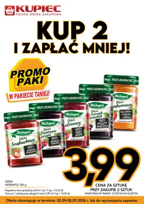 Kupiec - gazetka promocyjna Promopaki od środy 02.09 do wtorku 08.09 - strona 3