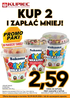 Kupiec - gazetka promocyjna Promopaki od środy 02.09 do wtorku 08.09 - strona 2