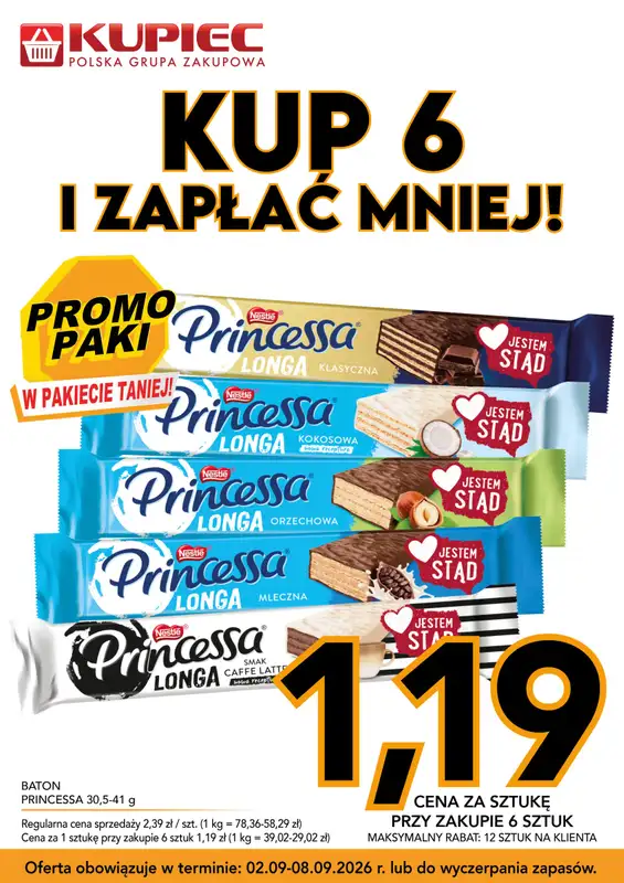 Kupiec - gazetka promocyjna Promopaki od środy 02.09 do wtorku 08.09 - strona 7