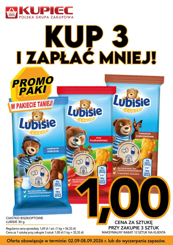 Kupiec - gazetka promocyjna Promopaki od środy 02.09 do wtorku 08.09 - strona 4