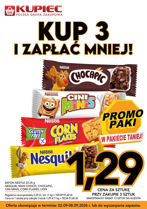 Kupiec - gazetka promocyjna Promopaki od środy 02.09 do wtorku 08.09 - strona 5