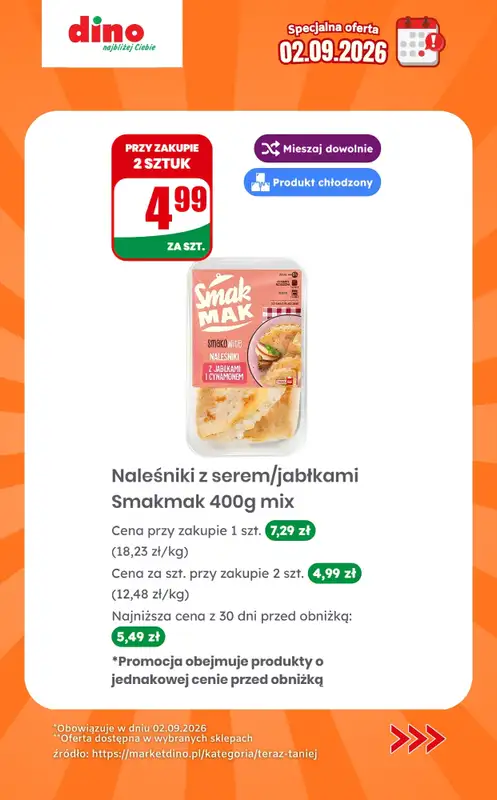 Dino - gazetka promocyjna Specjalna oferta na 02.09.2026 - promocje spoza gazetki od środy 02.09 do środy 02.09 - strona 8
